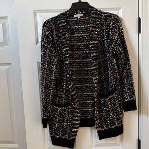 Black multicolored cardigan size S